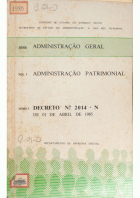 Decreto nº 2014-N/85, de 01 de abril de 1985