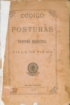Código de posturas do governo municipal da Villa de Piúma